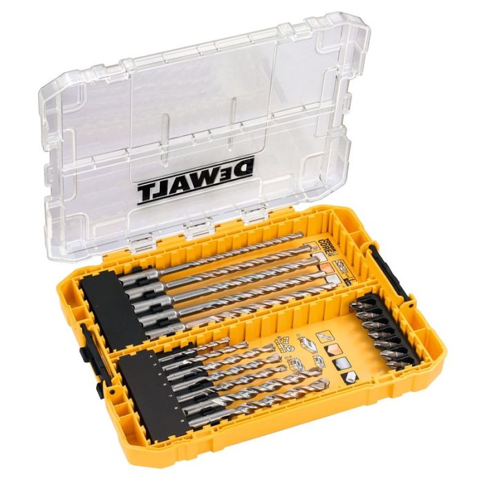 DeWALT - Trusa burghie SDS Plus si biti, 19 piese [DT70754-QZ]