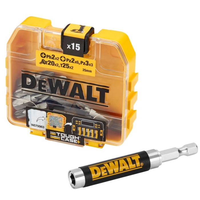 DeWALT - Trusa de biti PH/PZ/TX, 25mm, 16 piese [DT71511-QZ]