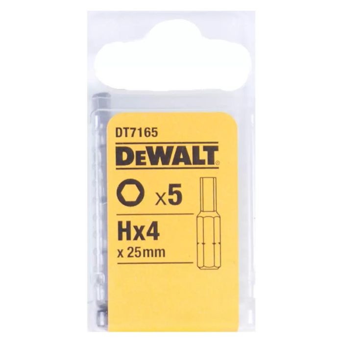 DeWALT - Bit HEX4 x 25mm, 4 bucati [DT7165-QZ]