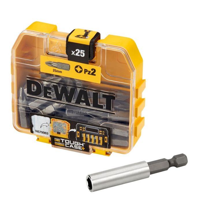 DeWALT - Bit PZ2x25mm + adaptor magnetic, 25 bucati, 40 de seturi [DT71706-QZ]