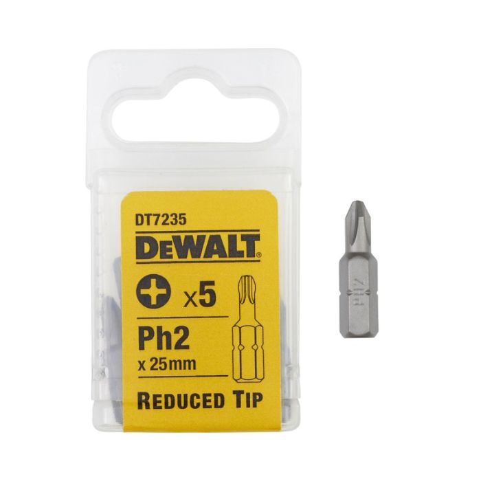 DeWALT - Bit cap redus PH2x25mm, 5 bucati [DT7235-QZ]