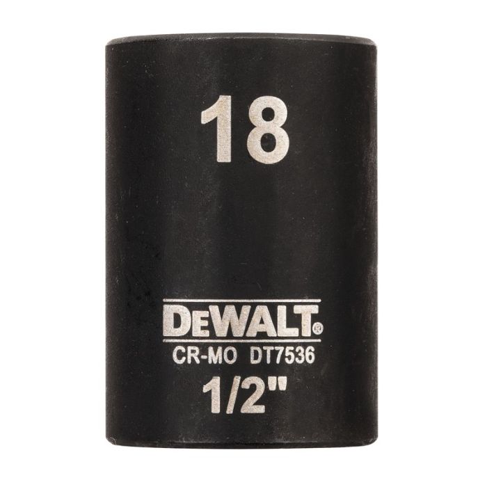 DeWALT - Cap cheie tubulara de impact 1/2", 18mm [DT7536-QZ]