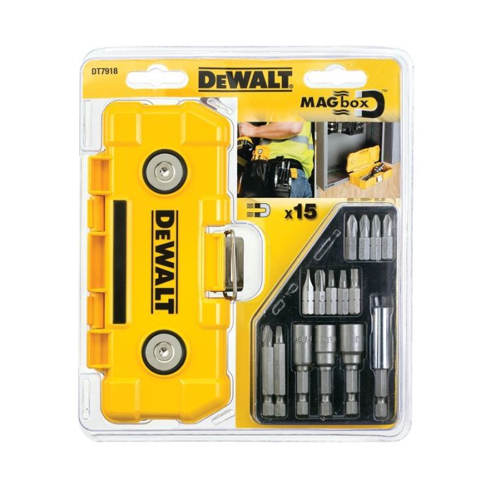 DeWALT - Trusa de biti PH/PZ/TX, 15 piese [DT7918-QZ]