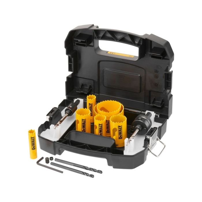 DeWALT - Carote Bi-Metal EXTREME, cutie de transport, 11 piese [DT90354-QZ]