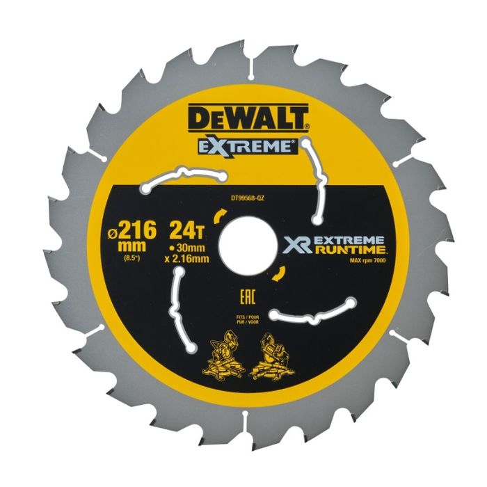 DeWALT - Panza fierastrau circular EXTREME, 216x30x2.15mm [DT99568-QZ]