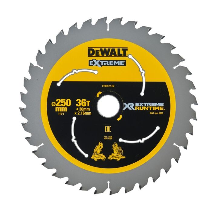 DeWALT - Panza fierastrau circular EXTREME, 250x30x2.15mm [DT99572-QZ]