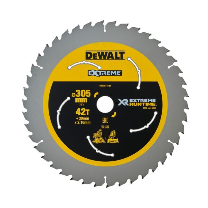 DeWALT - Panza fierastrau circular EXTREME, 305x30x2.16mm, 42 dinti [DT99574-QZ]