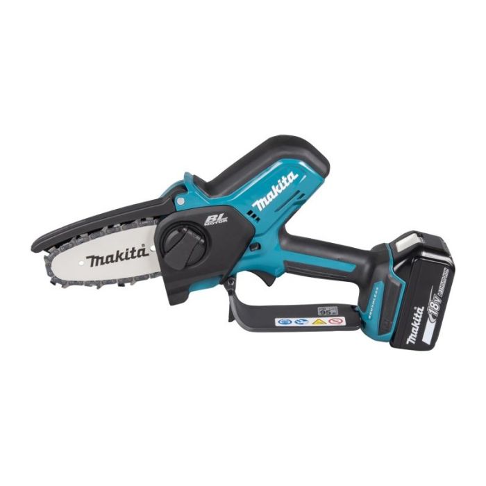 Makita - Fierastrau cu lant 10cm pentru pomi si vita de vie cu acumulator Li-Ion LXT 18V 3.0Ah, incarcator DC18SD [DUC101SF]