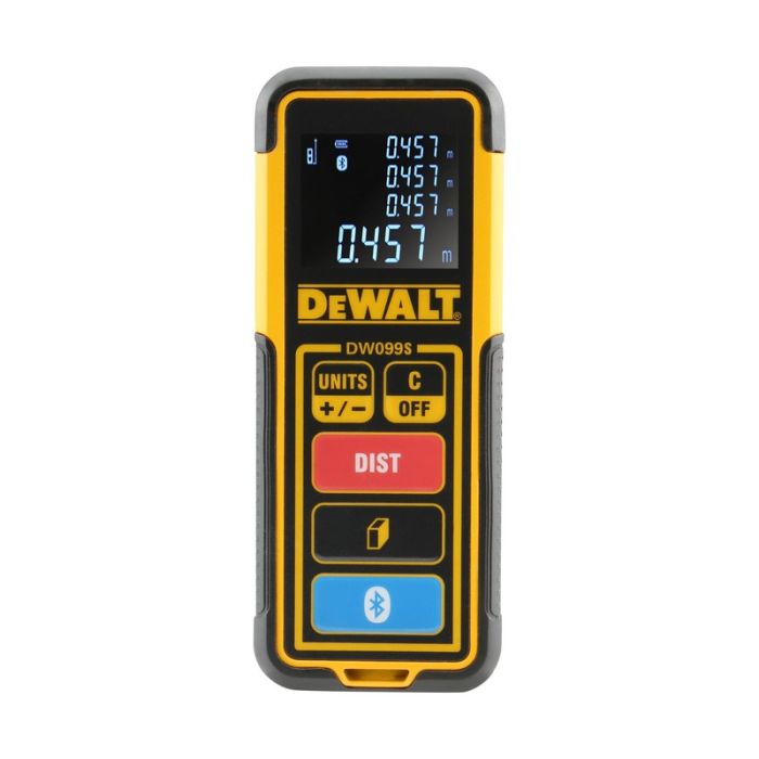 DeWALT - Telemetru cu laser cu tehnologie Tool Connect, Bluetooth [DW099S-XJ]