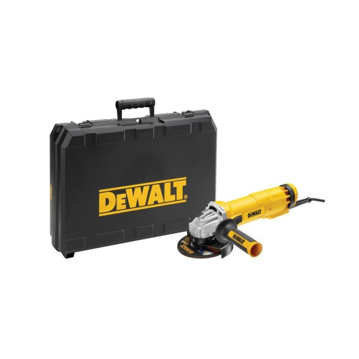 DeWALT - Polizor unghiular 125mm, 1000W, comutator glisant, No-Volt Release si valiza [DWE4207K-QS]