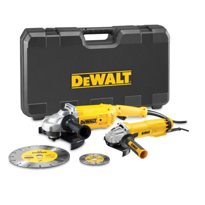 DeWALT - Pachet 2 polizoare unghiulare 230mm, 2200W, DWE492S si 125mm, 1000W, DWE4207 [DWE492SDT-QS]