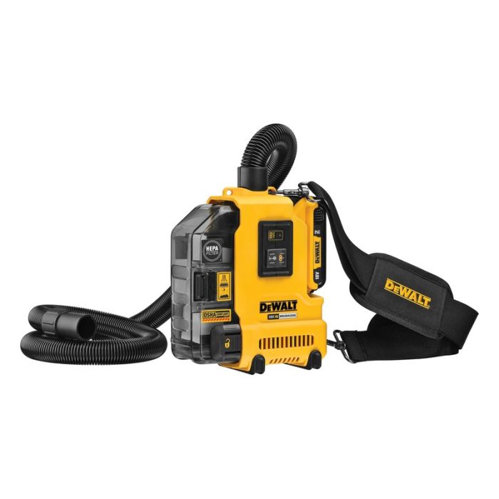 DeWALT - Extractor praf 0.21 l, Clasa L, BRUSHLESS, cu acumulator 18V 2.0Ah, incarcator [DWH161D1-QW]