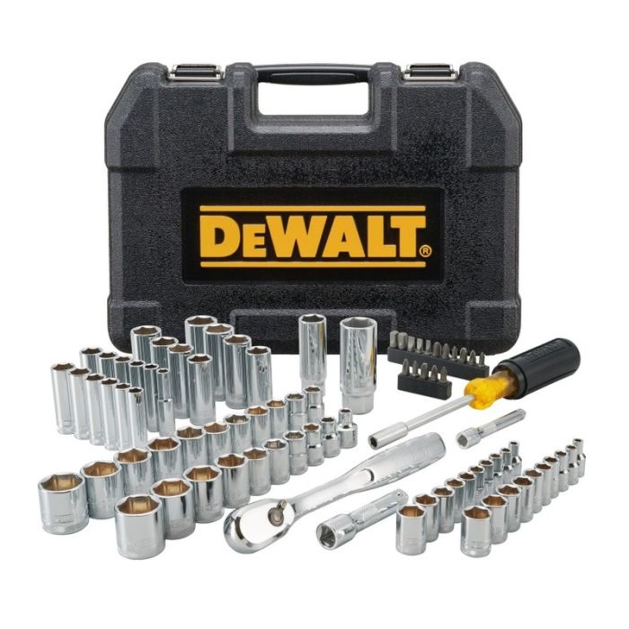 DeWALT - Trusa tubulare 1/4" si 3/8" + antrenoare cu clichet, 84 piese [DWMT81531-1]