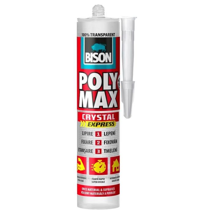 BISON - Poly Max Cristal Express trs. MS polimer 300g [428977]