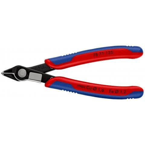 Knipex - Cleste cu tais lateral brunat , cu manere multicomponente, 125 mm, blister [7871125SB]