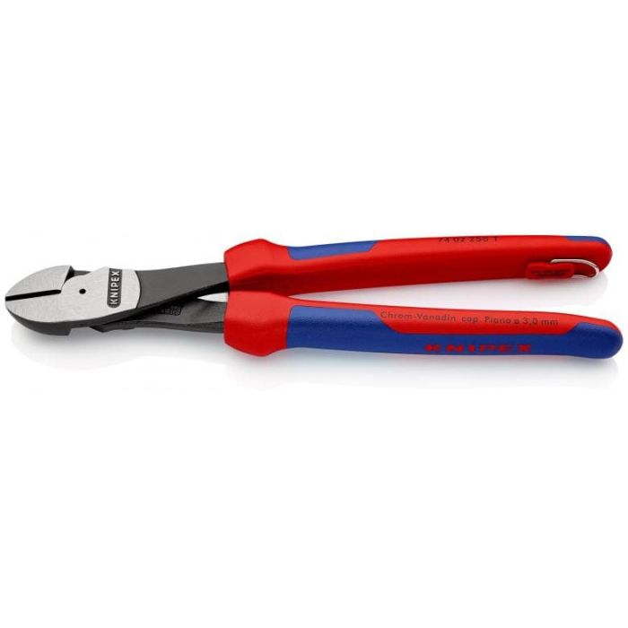 KNIPEX - Cleste cu tais cu manere multicomponente si carlig de fixare 250 mm [7402250T]