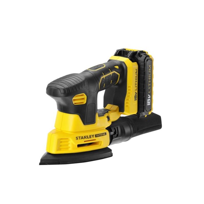 Stanley - Masina de slefuit 18V FatMax, cu vibratii, 1x2 Ah, geanta textila depozitare [FMCW210D1-QW]