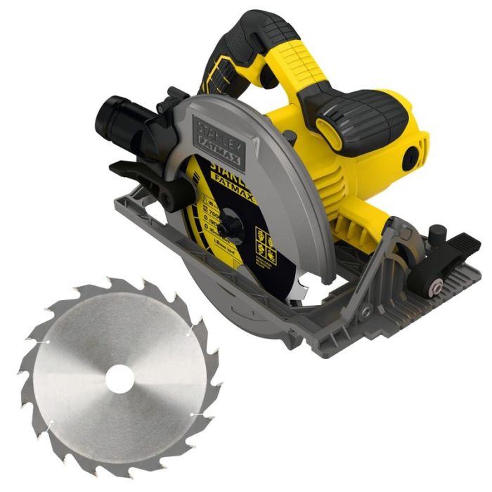 Stanley - Fierastrau circular FatMax, 1600W, 66mm, disc TCT si cutie depozitare incluse [FME301K-QS]