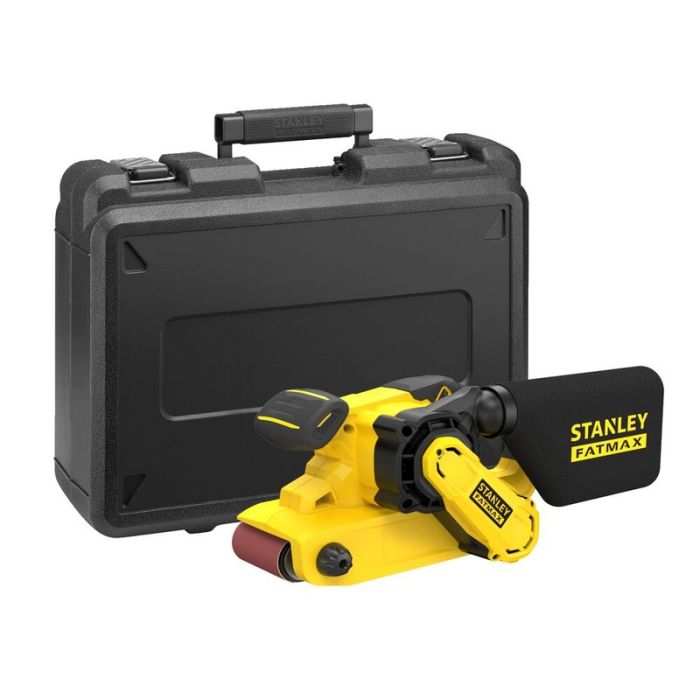 Stanley - Slefuitor cu banda FatMax, 1010w, 75x533mm , cutie depozitare si banda suplimentara incluse [FMEW204KA1-QS]