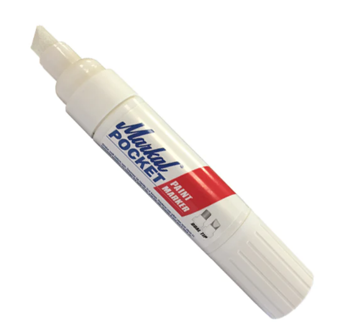 Markal - Marker alb cap dublu Markal Pocket [97500]