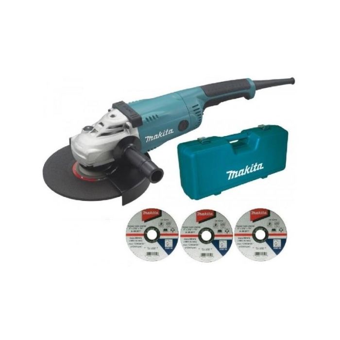 Makita - Polizor unghiular 230mm, GA9020F, 2200W, valiza + 3 discuri degrosare [GA9020FKX1]