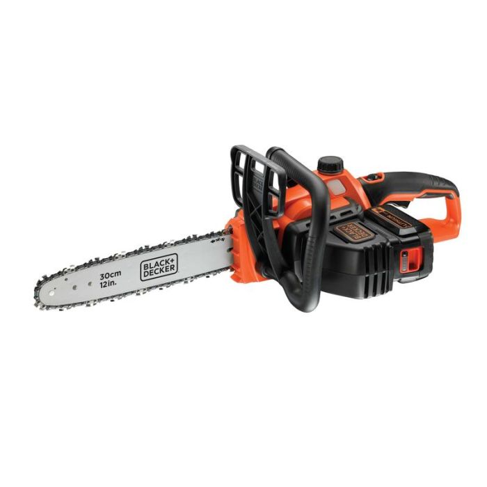 Black+Decker - Fierastrau cu lant 30cm, cu acumulator 36V, 2.0Ah, incarcator [GKC3630L20-QW]