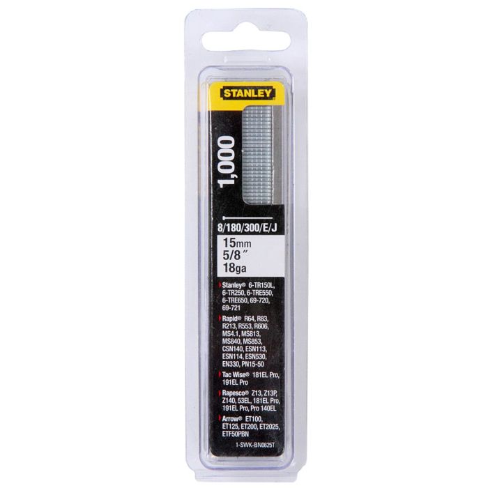 STANLEY - Pachet 1000 cuie tip J 15 mm [1-SWK-BN0625T]