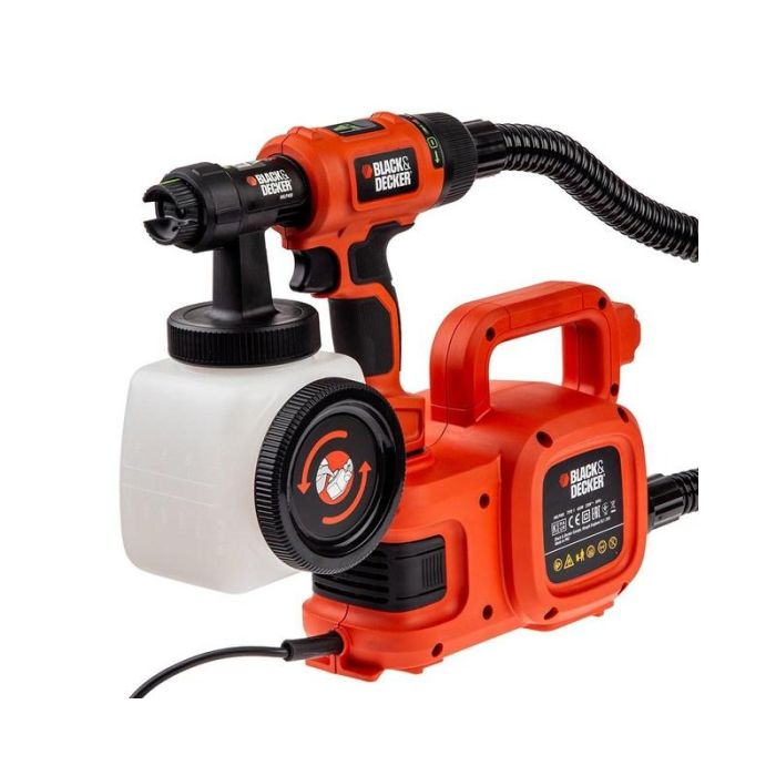 Black+Decker - Pistol de vopsit 450W, 1200ml, SprayControl si Autoselect [HVLP400-QS]