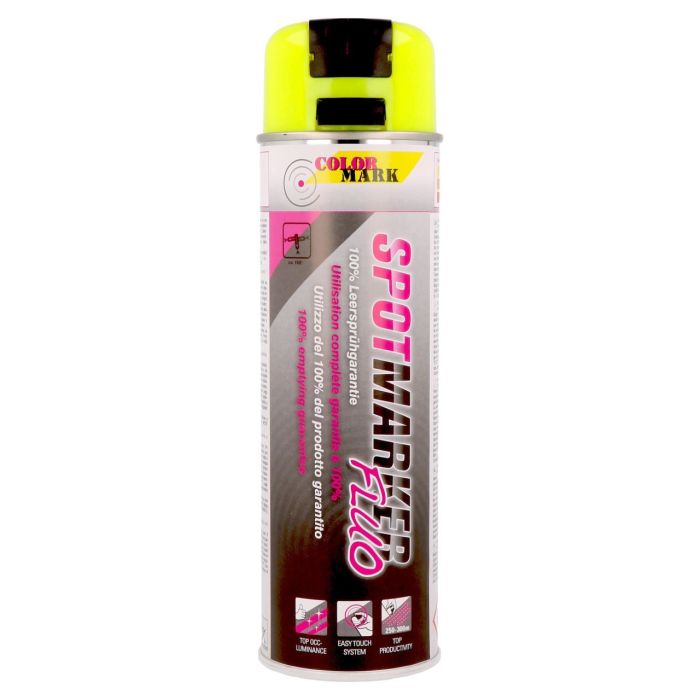 ColorMark - Spray fluorescent pentru marcaje rutiere si industriale, galben 201509 500ml [373016]