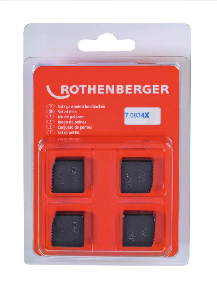 ROTHENBERGER - Set bacuri de filetat BSPT 3/4" [070834X]