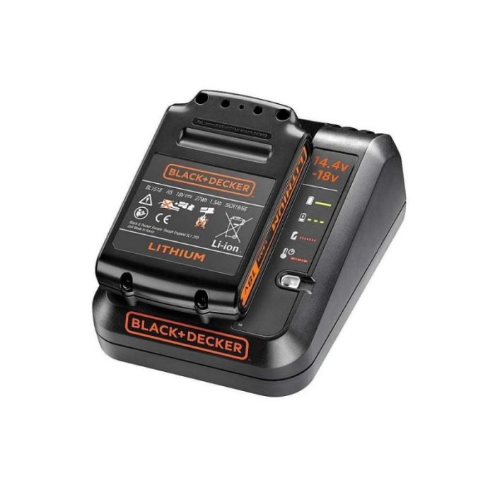 Black+Decker - Set acumulator Li-Ion 18V, 1.5Ah + incarcator rapid 1A, 18V