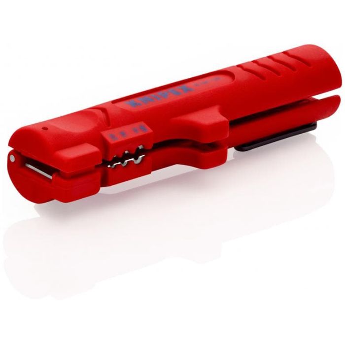 KNIPEX - Cleste dezizolator pentru cabluri plate si rotunde 125 mm, blister [1664125SB]