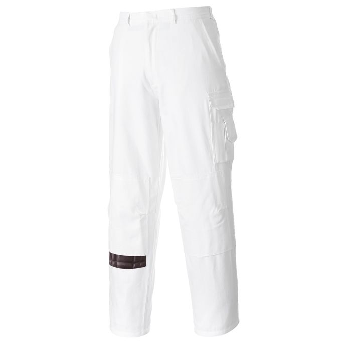 PORTWEST - Pantaloni zugrav, alb, mas. 3XL [S817WHR-XXXL]