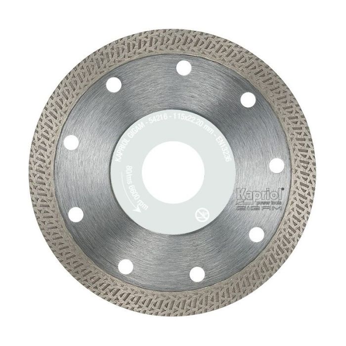 Kapriol - Disc diamantat pentru gresie si marmura KOBRA, 115x1.2x22.23mm [KAP-54216]