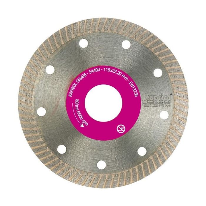 Kapriol - Disc diamantat pentru gresie si marmura THIN CUT 125x1.4x22.23mm [KAP-54399]