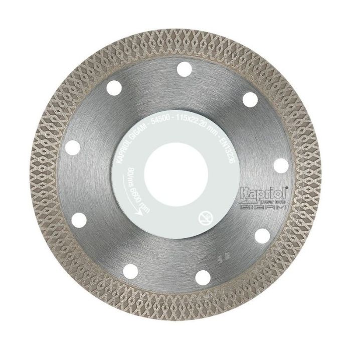 Kapriol - Disc diamantat pentru gresie, ceramica si marmura JET R/F 125x1.8x22.23mm [KAP-54501]