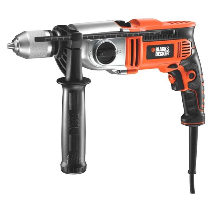 Black+Decker - Masina de gaurit cu percutie 910W, mandrina 13mm [KR911K-QS]