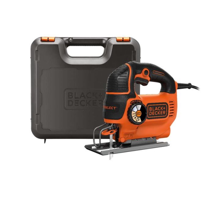 Black+Decker - Fierastrau pendular Auto-Select 550W, cutie plastic [KS801SEK-QS]