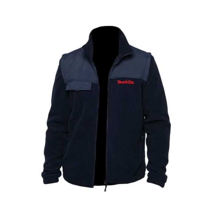 Makita - Jacheta fleece cu maneci detasabile, negru, mas. 2XL [470XXL]