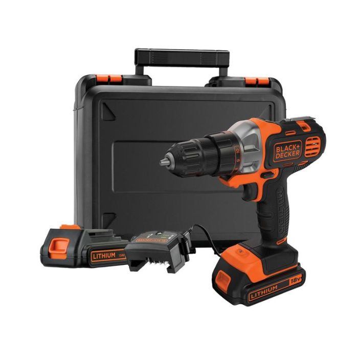 Black+Decker - Masina de gaurit si insurubat MULTIEVO, cu acumulator 18V, 1.5Ah, incarcator, valiza [MT218K-QW]