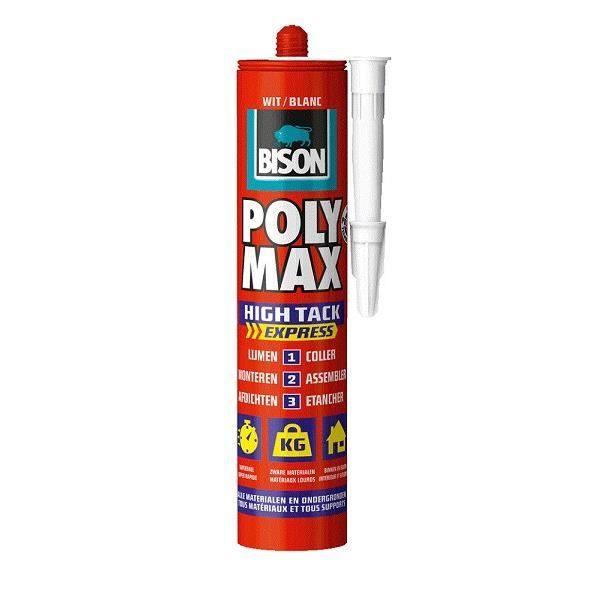 BISON - Poly Max High Tack Express alb MS polimer 425g [428980]