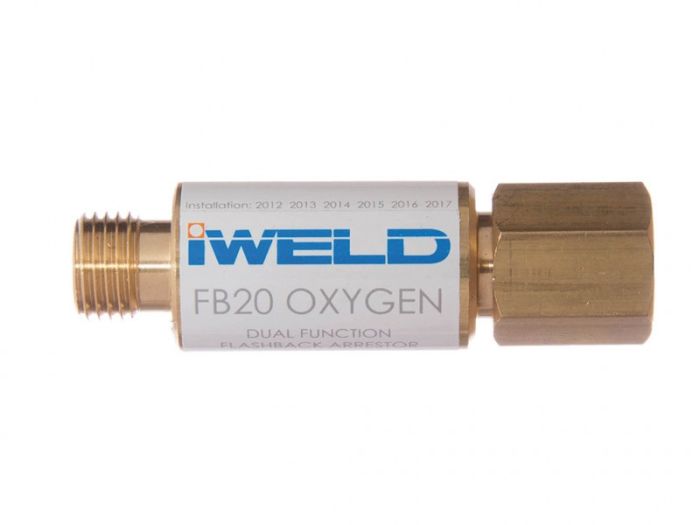 Iweld - Opritor de flacara pentru maner FB20 G1/4" oxigen [51128FB2SO]