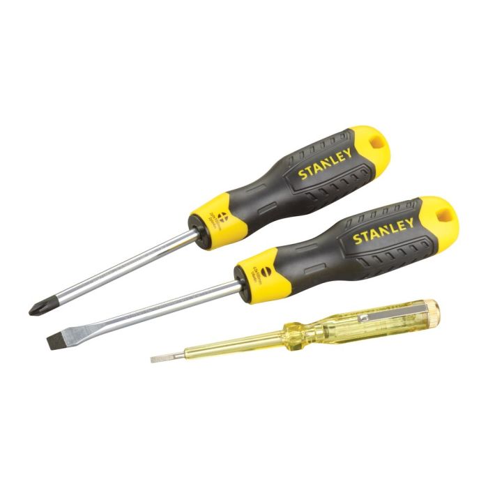 STANLEY - Set 3 surubelnite  cu tester de tensiune Cushion Grip [0-65-012]