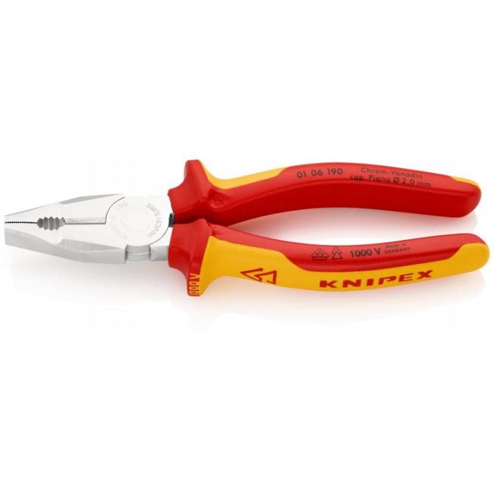 KNIPEX - Patent combinat crom-vanadiu 190 mm 1000V [0106190]