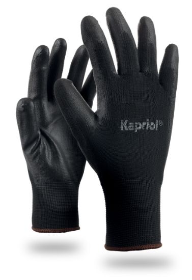 Kapriol - Manusi SKIN set de 12 perechi negru mas.10 [KAP-89004]