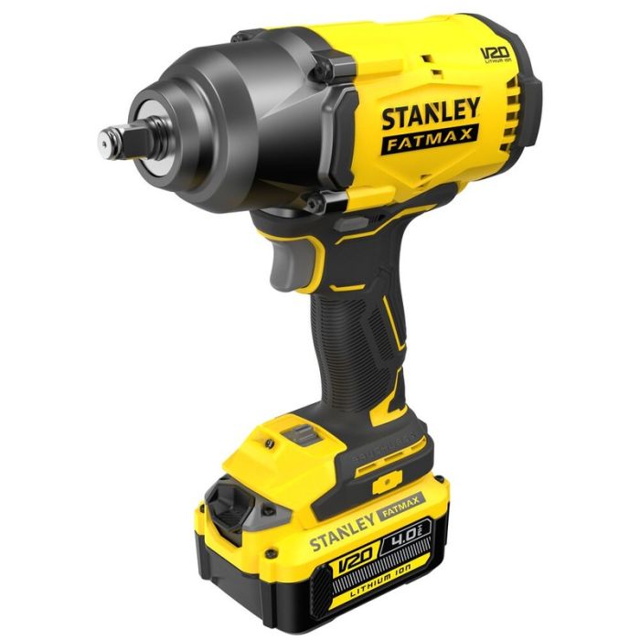 STANLEY - Masina de insurubat cu impact 950Nm, patrat 1/2", cu acumulator 18V, 4.0Ah, incarcator, geanta textila [SFMCF940M1-QW]