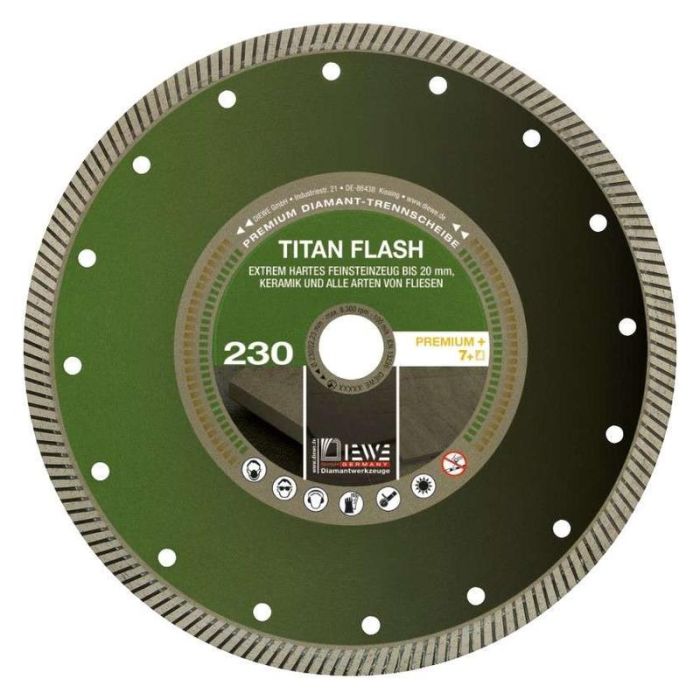 Diewe - Disc diamantat Titan Flash, Ø115x22.23mm [SQ-10313]