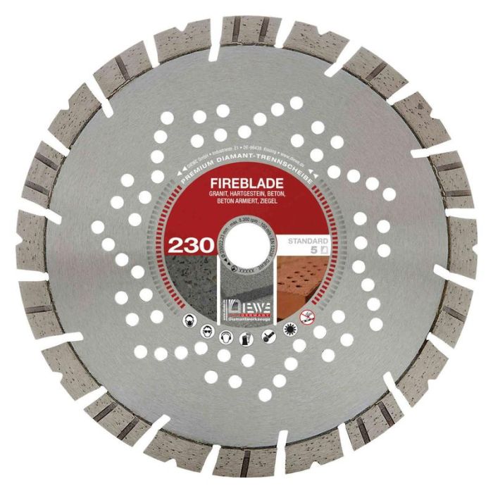 Diewe - Disc diamantat Fireblade, Ø230x22.23mm [SQ-22333]