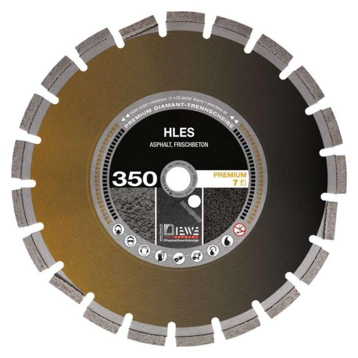 Diewe - Disc diamantat HLES, Ø300x25.4mm [SQ-23084]