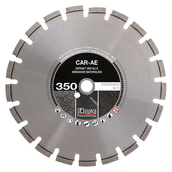 Diewe - Disc diamantat CARAE10, Ø300x20mm, pentru Asfalt, Materiale abrazive [SQ-42792]